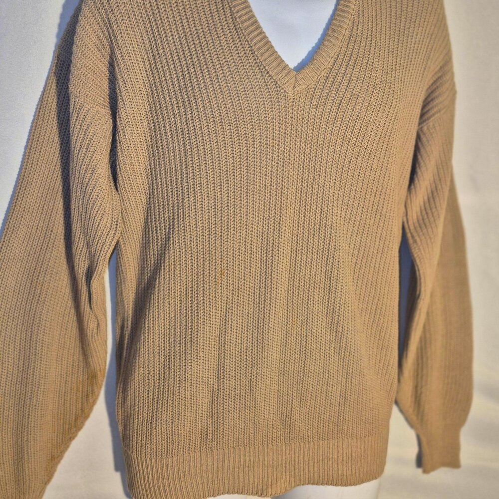MICHAEL RICHARDS Gold Knit sweater, Large - Picture 6 of 13